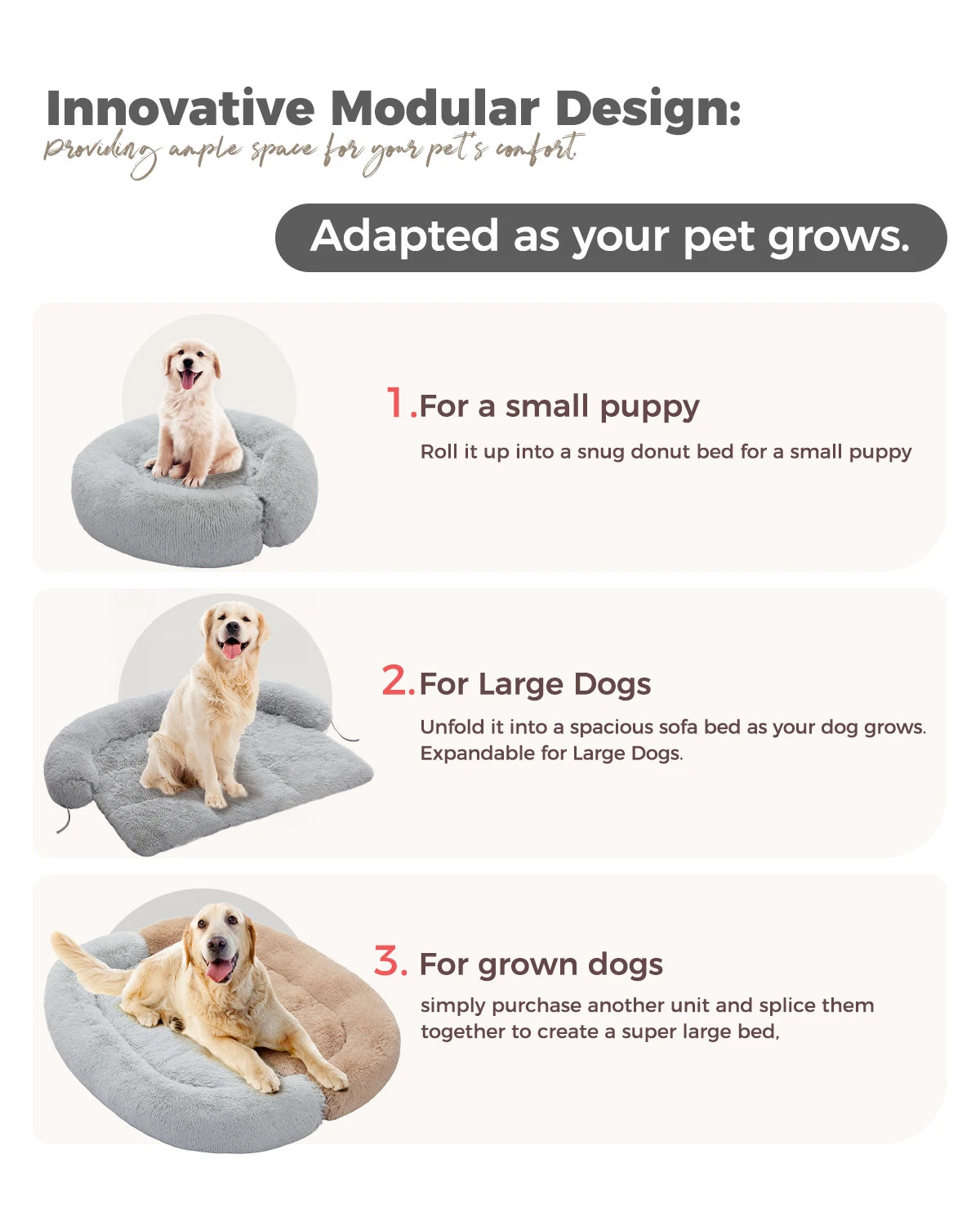 Pet Dog Bed Couch Sofa for Large Dogs House Mat Kennel Winter Warm Cat Bed Pad Washable Cushion Blanket Sofa Protection 3Colors