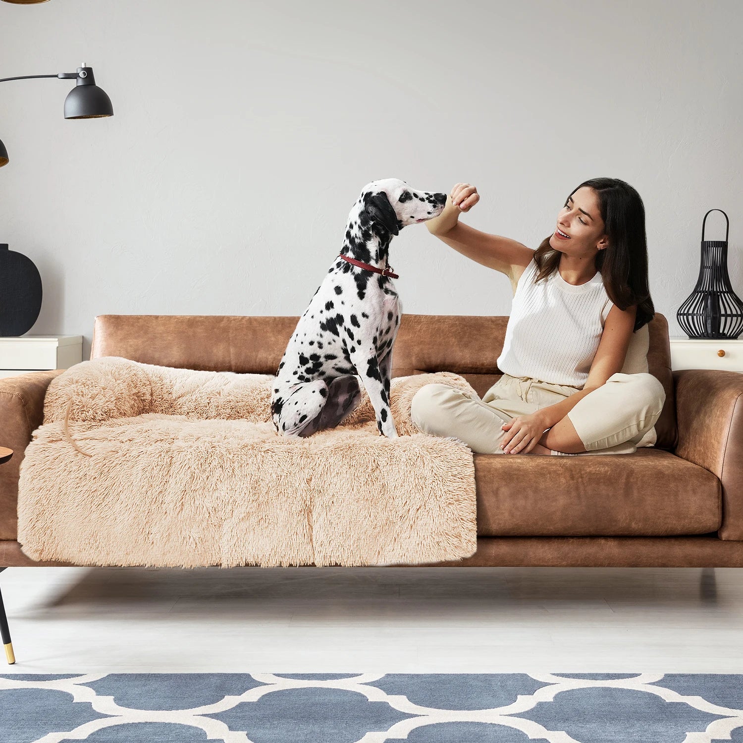 Pet Dog Bed Couch Sofa for Large Dogs House Mat Kennel Winter Warm Cat Bed Pad Washable Cushion Blanket Sofa Protection 3Colors