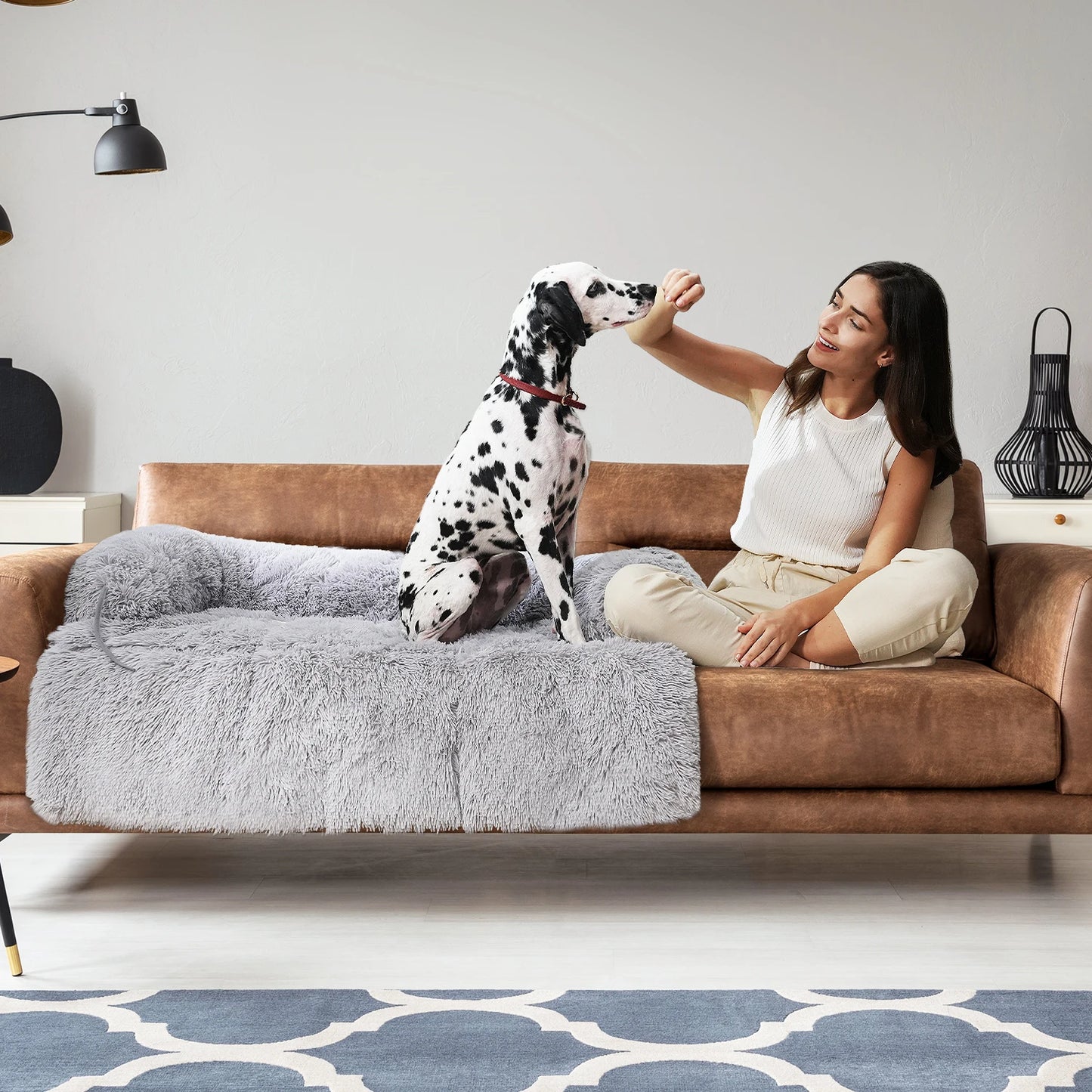 Pet Dog Bed Couch Sofa for Large Dogs House Mat Kennel Winter Warm Cat Bed Pad Washable Cushion Blanket Sofa Protection 3Colors
